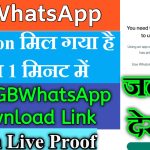 GB WhatsApp you need the official whatsapp to log in Problem Solve